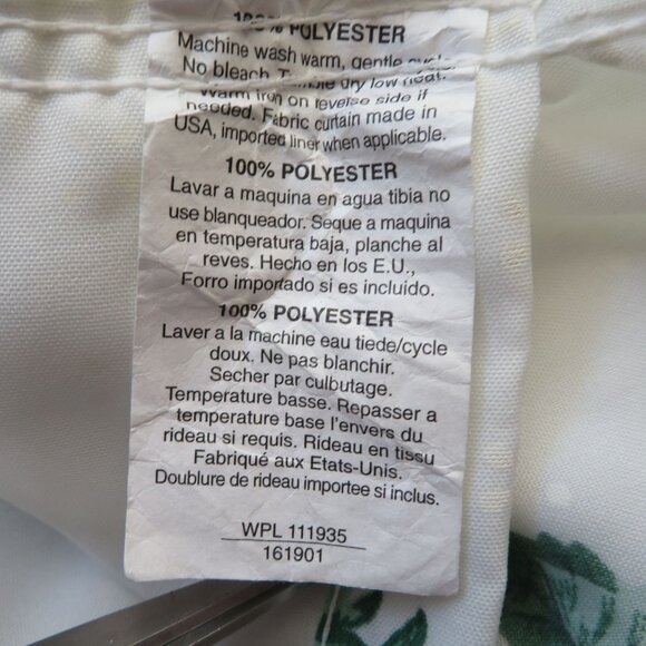 Vintage Swiss Polka Dot Floral Fabric Shower Curtain Blouson Valance by JCP - Picture 10 of 10